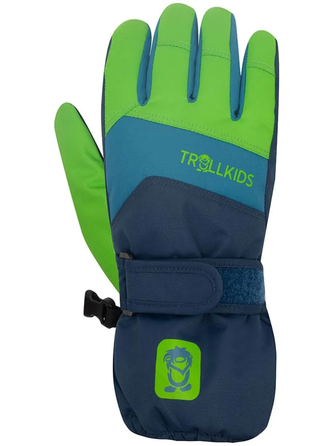 Funktions-Handschuhe "Rauland" in Dunkelblau/ Grün
