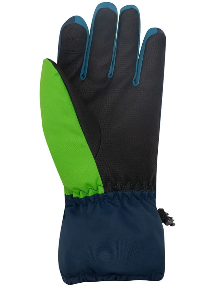 Funktions-Handschuhe "Rauland" in Dunkelblau/ Grün