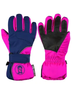 Funktions-Handschuhe "Troll" in Pink/ Dunkelblau