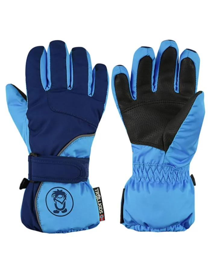 Funktions-Handschuhe "Troll" in Dunkelblau/ Hellblau
