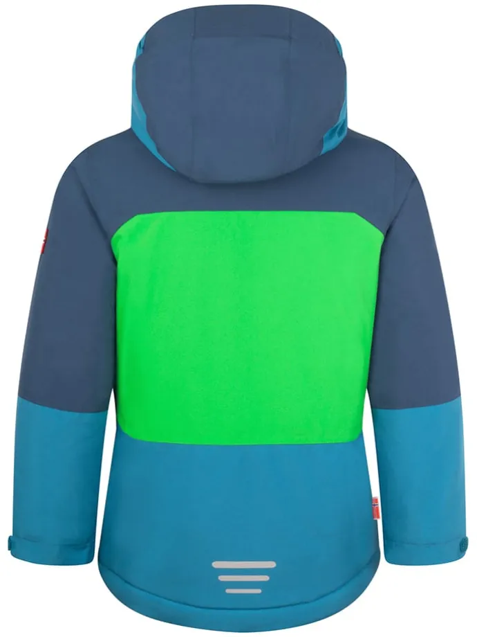 Funktionsjacke "Hardanger" in Blau/ Grün