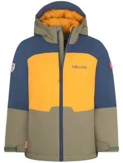 Funktionsjacke "Hardanger" in Gelb/ Khaki/ Blau