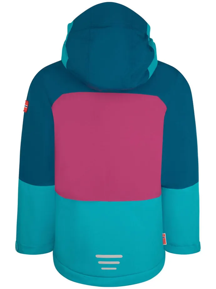 Funktionsjacke "Hardanger" in Türkis/ Pink
