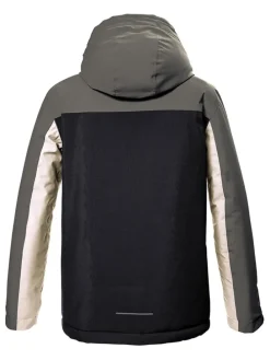 Funktionsjacke in Schwarz/ Creme/ Grau