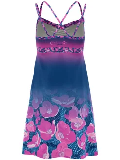 Funktionskleid "Kimera" in Blau/ Pink