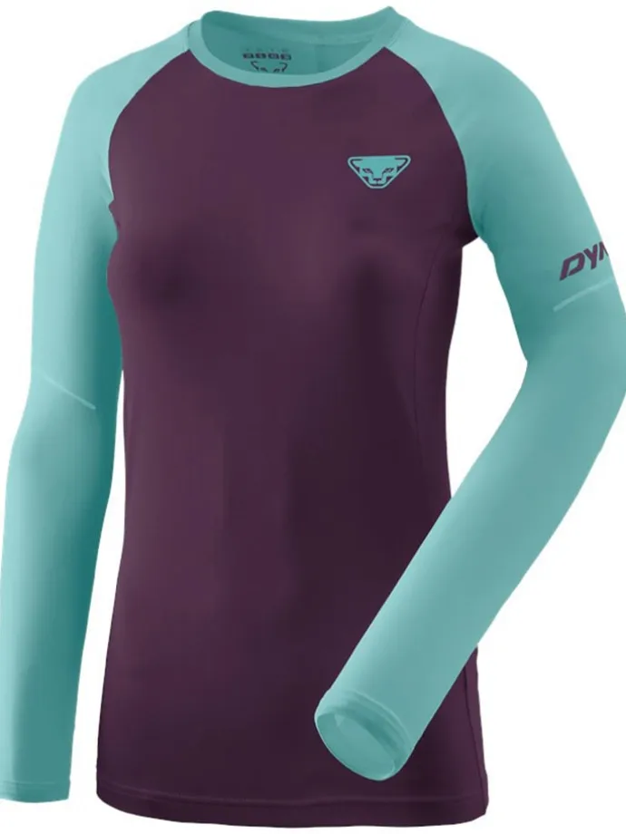 Funktionslongsleeve "ALPINE PRO" in Lila/ Türkis