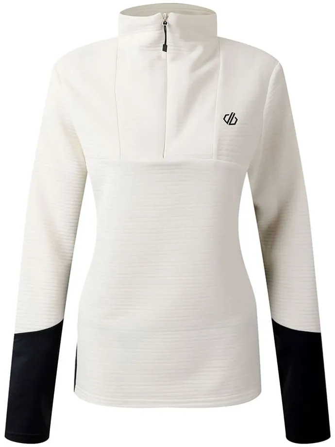 Funktionslongsleeve "Iced" in Creme/ Schwarz