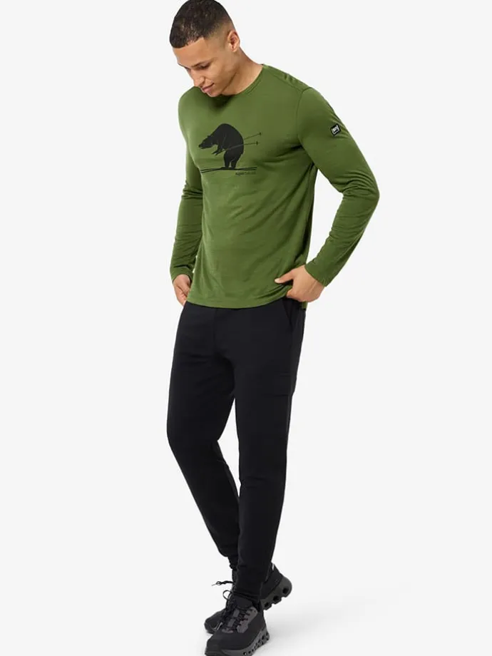 Funktionslongsleeve "Ski Karl" in Khaki