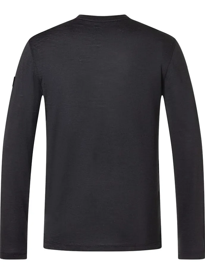 Funktionslongsleeve "Swiss Lodge" in Schwarz