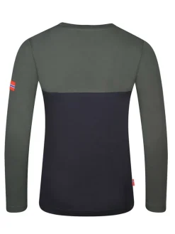 Funktionsshirt "Bergen" in Dunkelblau/ Khaki