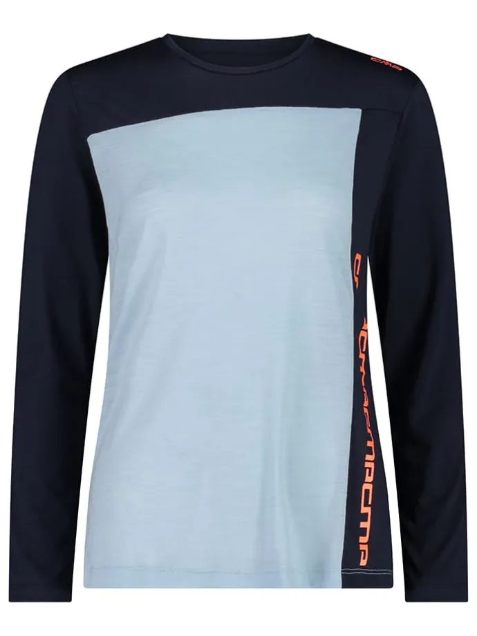 Funktionsshirt in Dunkelblau/ Hellblau