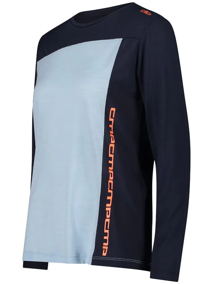 Funktionsshirt in Dunkelblau/ Hellblau