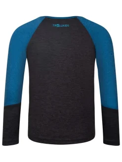Funktionsshirt "Seiland" in Blau/ Schwarz