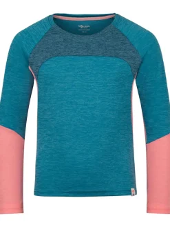 Funktionsshirt "Seiland" in Blau/ Rosa