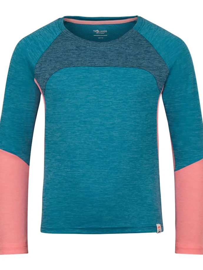 Funktionsshirt "Seiland" in Blau/ Rosa