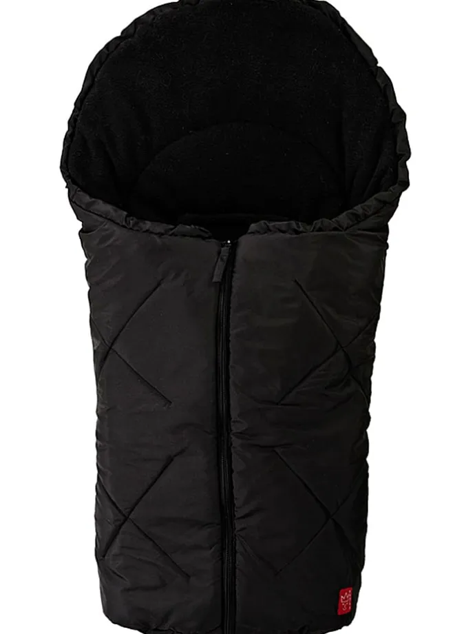 Fußsack "Fleece" in Schwarz - (L)80 x (B)40 cm