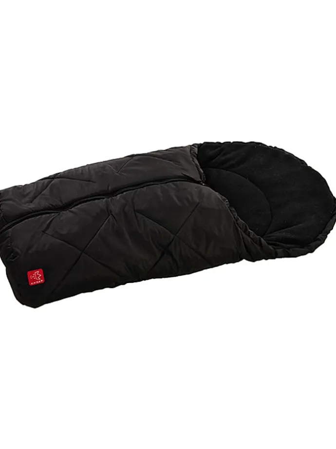 Fußsack "Fleece" in Schwarz - (L)80 x (B)40 cm