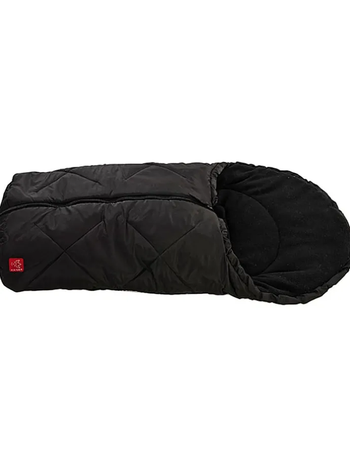 Fußsack "Fleece" in Schwarz - (L)80 x (B)40 cm