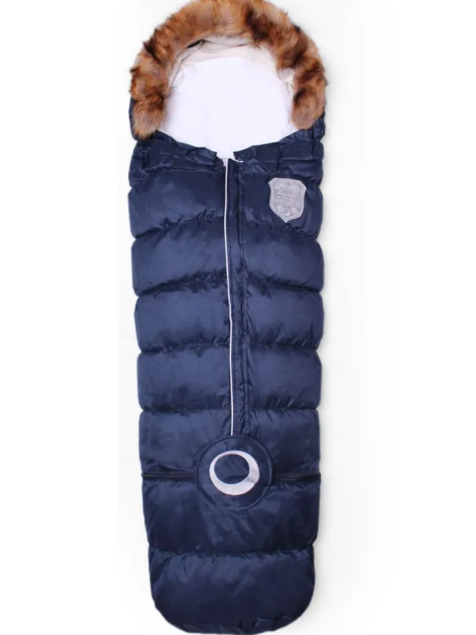 Fußsack "Flex 3 Season" in Dunkelblau - (L)130 cm