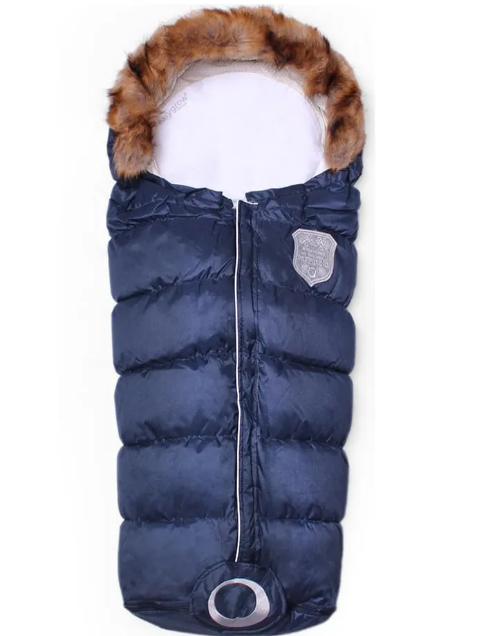 Fußsack "Flex 3 Season" in Dunkelblau - (L)130 cm
