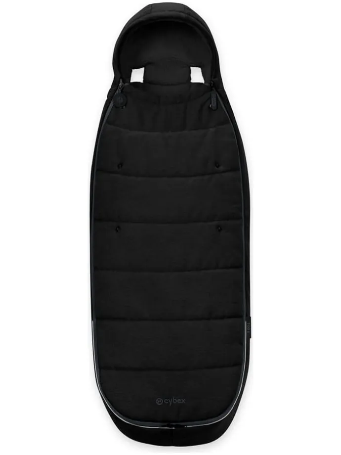Fußsack "Gold" in Schwarz