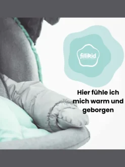 Ganzjahres-Schlafsack mit Füßen Exklusiv in Safari Grau