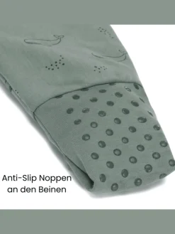 Ganzjahres-Schlafsack mit Füßen Exklusiv in Wal Grün