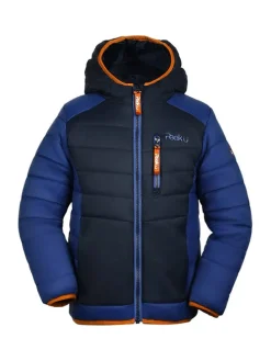 Ganzjahres-Steppjacke "Caspian" in Blau/ Dunkelblau/ Orange