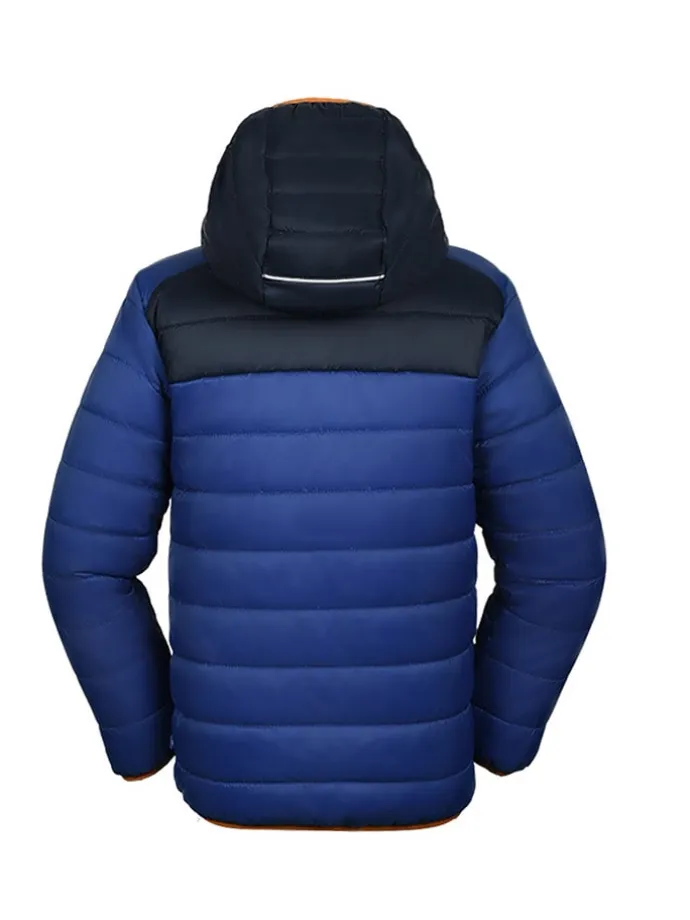Ganzjahres-Steppjacke "Caspian" in Blau/ Dunkelblau/ Orange