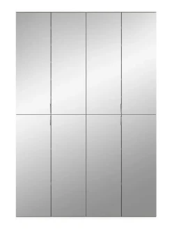 Garderobenkombination  (B/H/T: 122x193x34 cm) in weiß