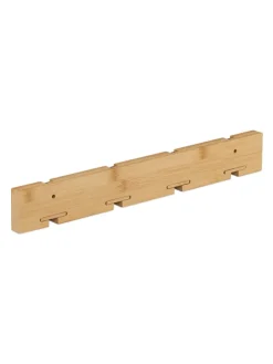 Garderobenleiste in Natur/ Schwarz - (B)40 x (H)5,5 x (T)5 cm