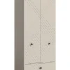 Garderobenschrank  (B/H/T: 80x190x35 cm) in sandbeige