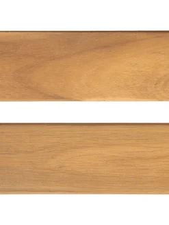 Gartenbank VIVARA in Braun/Weiß/Blau - (W) 160 x (H) 88 x (L) 61 cm