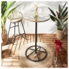 Gartentisch "Surabay" in Natur/ Schwarz - (H)100 x Ø 65 cm
