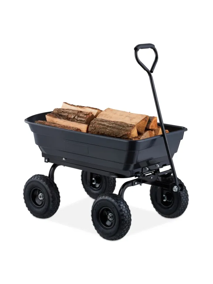 Gartenwagen in Schwarz - 250 kg
