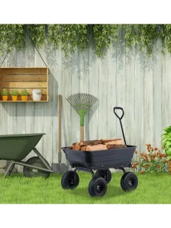 Gartenwagen in Schwarz - 250 kg