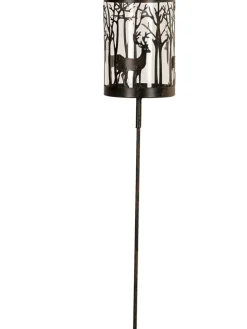 Garten-Windlicht in Braun - (H)85 cm