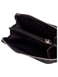 Geldbörse in Schwarz - (B)19 x (H)9 x (T)2,5 cm