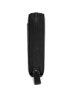 Geldbörse Leder 19 cm in black