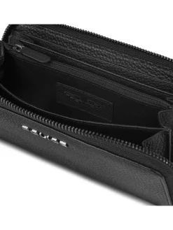 Geldbörse Leder 19 cm in black