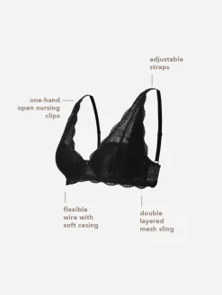 Gepolsterter Still-Bh Wired Bra Lace in Black
