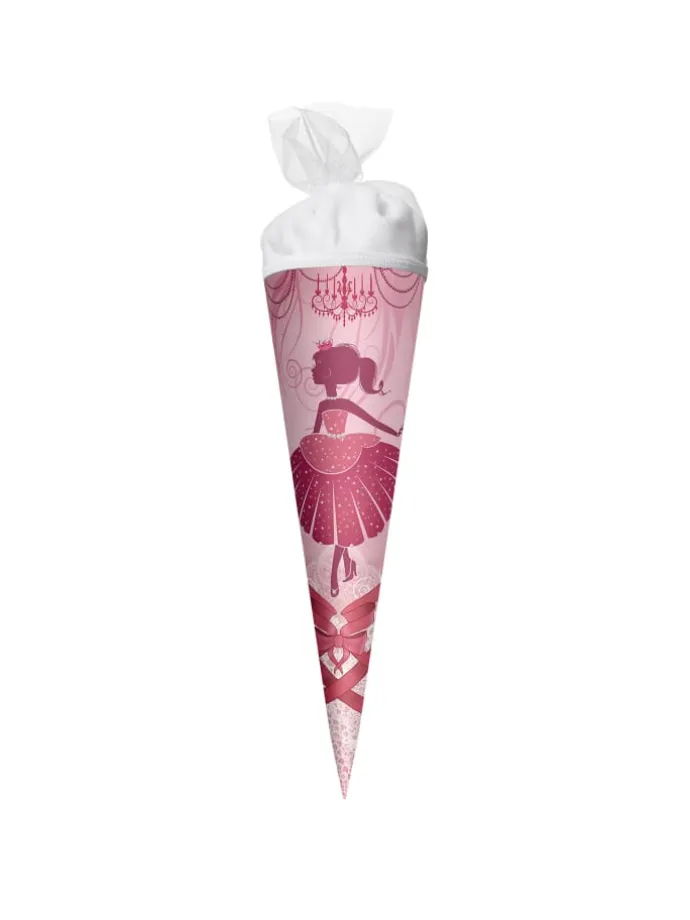 Geschenk-Schultüte klein Ballerina 50 cm in Rosa