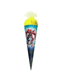 Geschenk-Schultüte klein Dynamic Robot 50 cm, rund in Blau