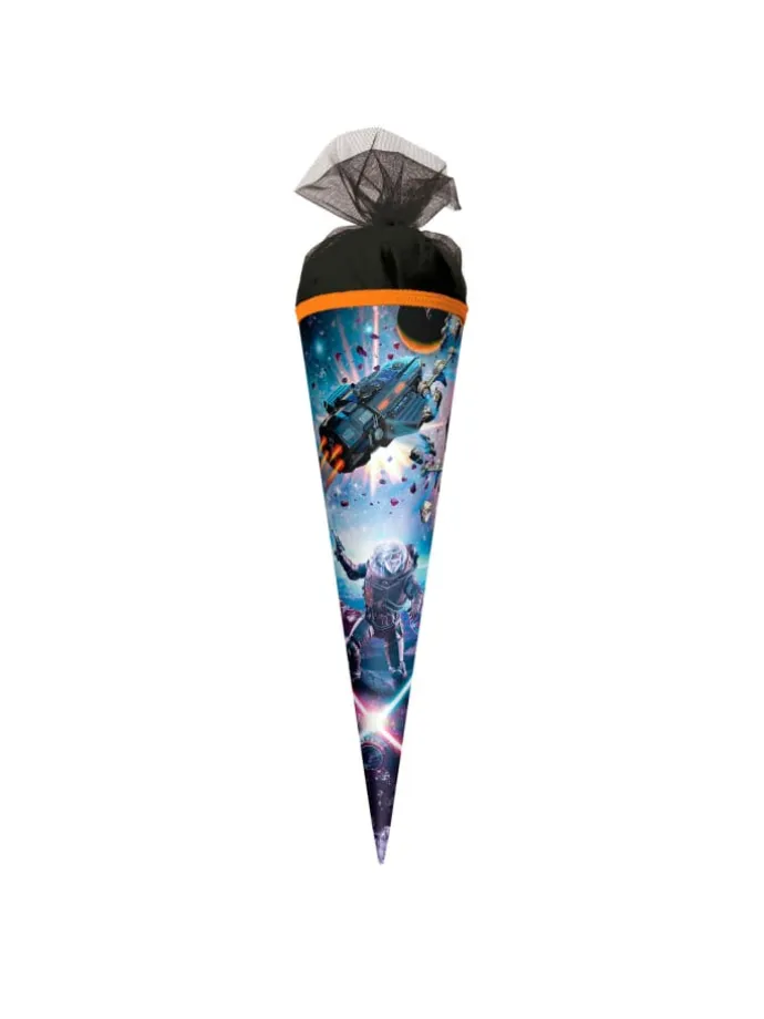 Geschenk-Schultüte klein Space Fighter 50 cm in Schwarz