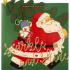 Geschenktüte in Grün/ Rot - (B)40 x (H)43,5 cm