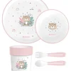 Geschirr Set Savanna 5-teilig in rosa
