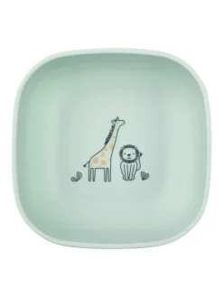 Geschirr-Set SAFARI eckig in mittelgrün