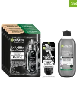 Gesichtspflege-Set "SkinActive Black Skin Routine"