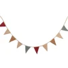 Girlande in Beige/ Bordeaux - (L)200 cm