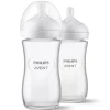 Glas-Flasche 2er Pack Natural Response 240ml in weiss